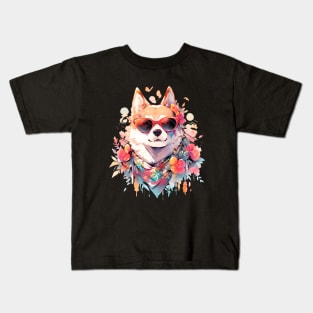 Cute Dog with Sunglasses Kids T-Shirt